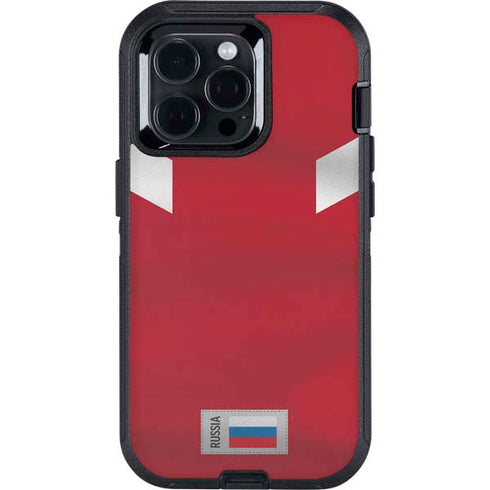 Russia Soccer Flag Otterbox Defender iPhone Skin